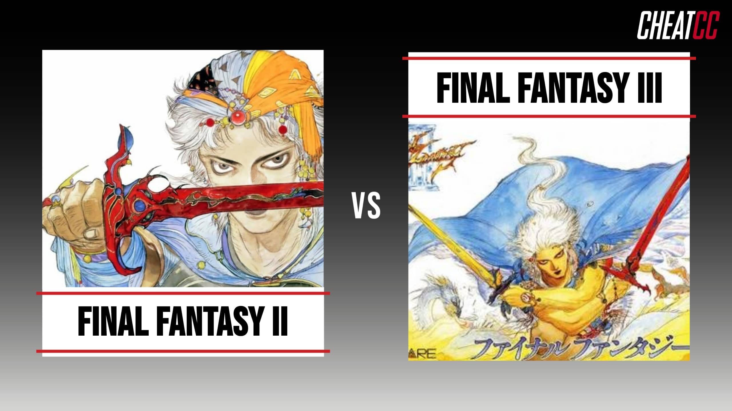 Final Fantasy II vs Final Fantasy III