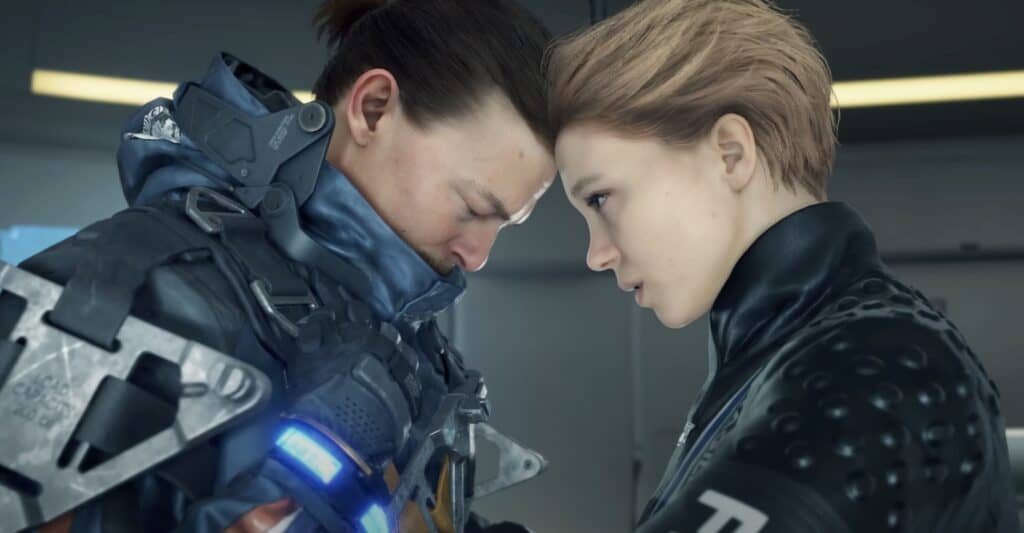 Sam and Fragile in Death Stranding