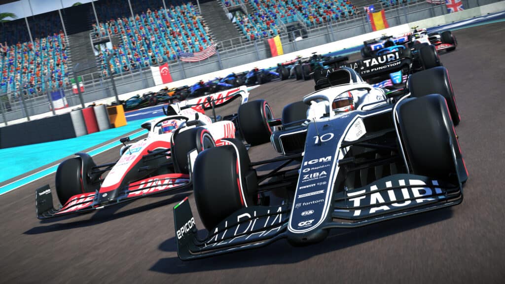 A Steam promotional image for F1 22.