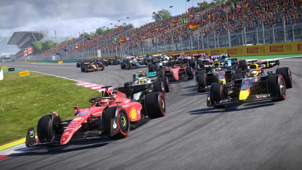 A Steam promotional image for F1 22.