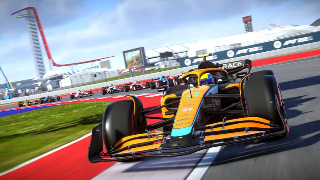 A Steam promotional image for F1 22.