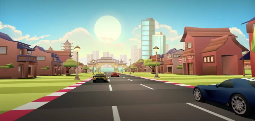 A Horizon Chase Turbo race track