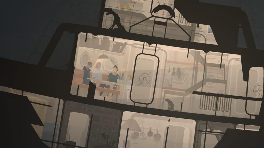 Kentucky Route Zero's protagonists travel aboard the Mucky Mammoth.