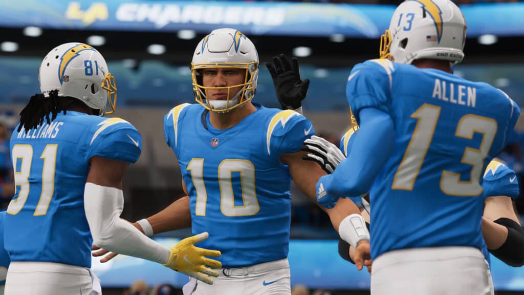 Chargers in Madden NFL 22.