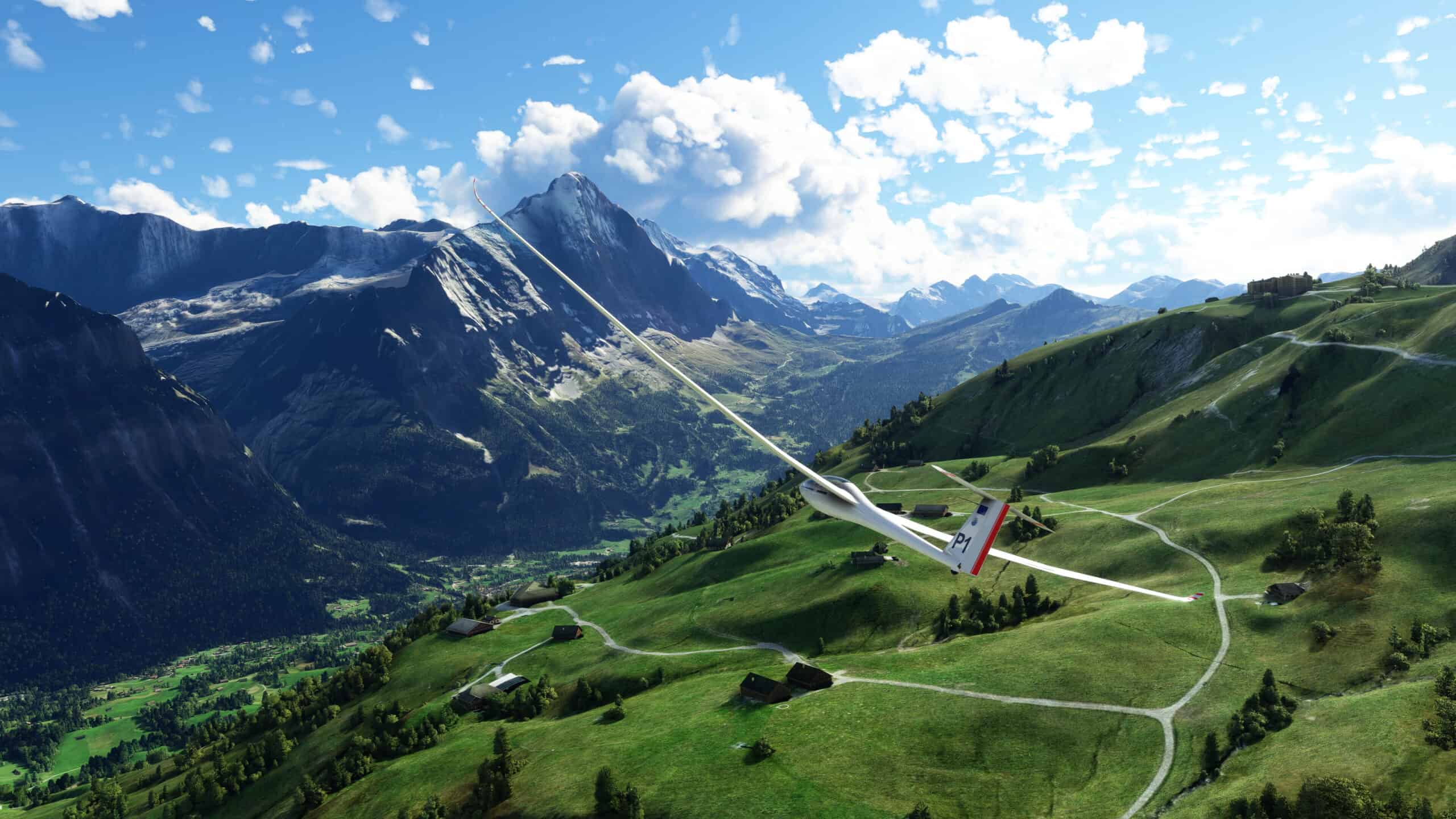 A Steam promotional image for Microsoft Flight Simulator.