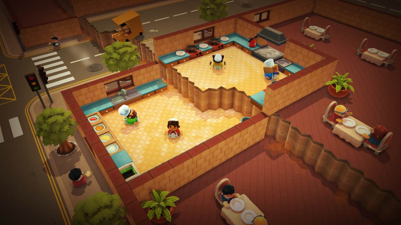 Divided Kitchen in Overcooked.