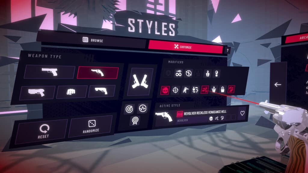 The Styles menu lets you make a lot of changes to your game.