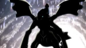 The imposing Zekrom appears in shadow.