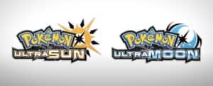 The Pokemon Ultra Sun and Ultra Moon logos