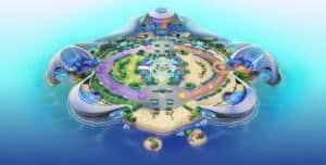 Pokemon Unite's arena features many battlefields for Pokemon to test their might.