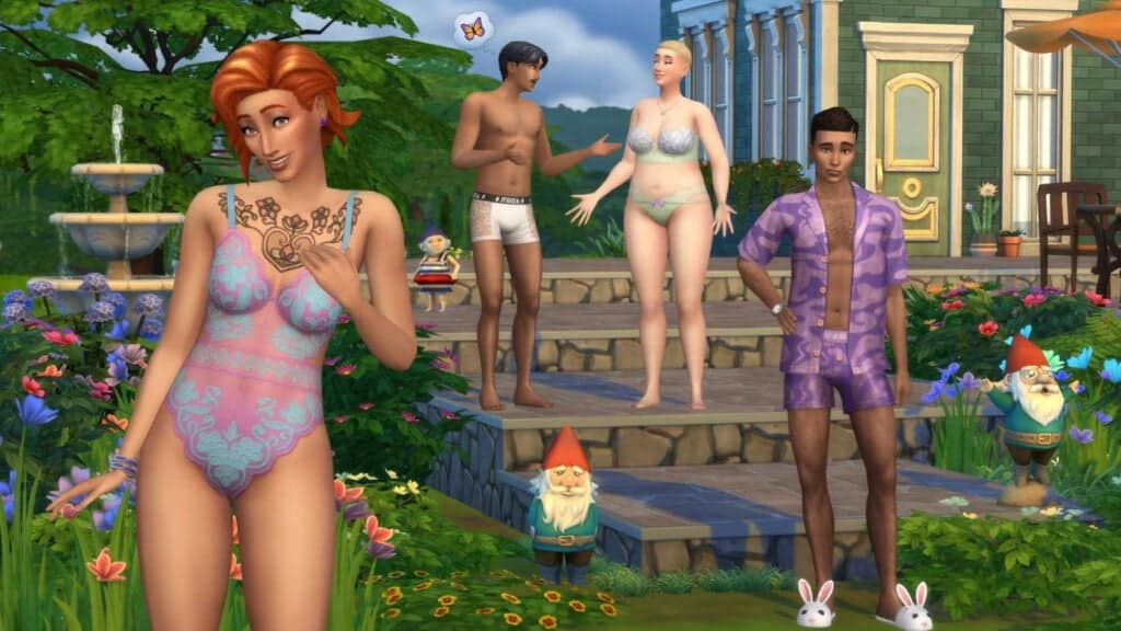 The Sims 4's Simtimates collection offers some risque looks, but CC can add even more.