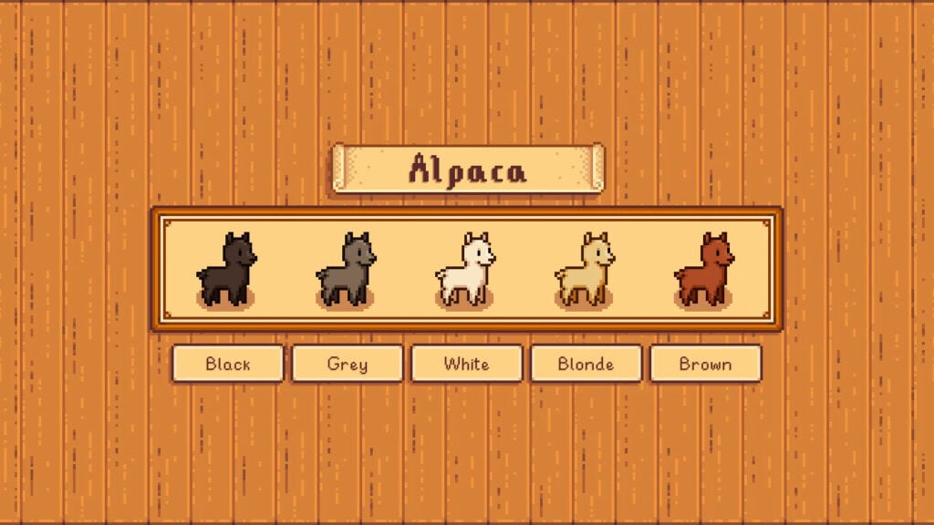 You can start an alpaca farm with this mod.