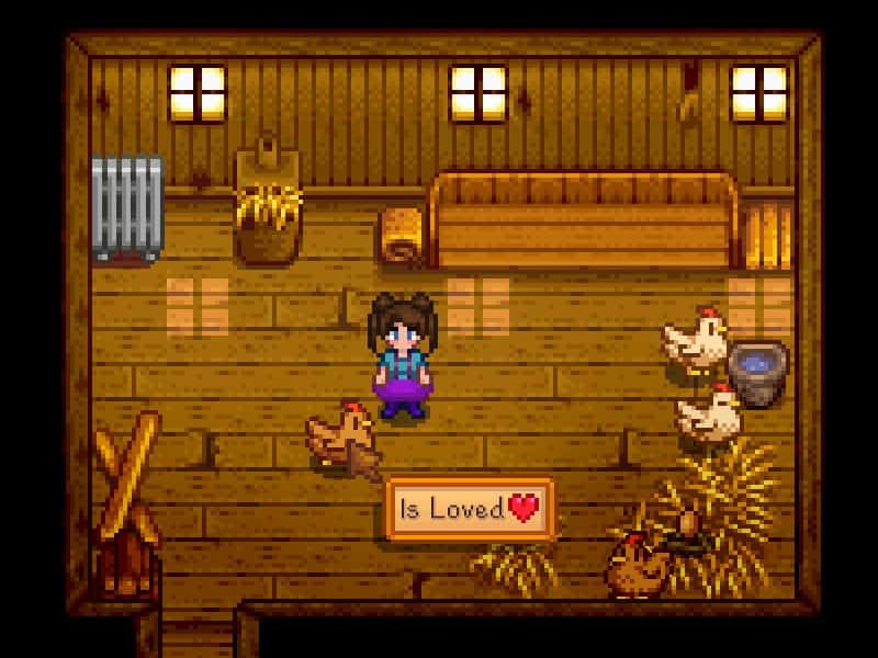 This mod lets you see which farm animals you've given pets to in a day.
