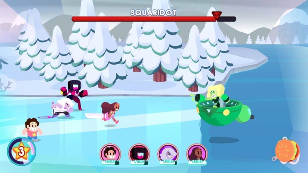Boss fight in Steven Universe: Save the Light.