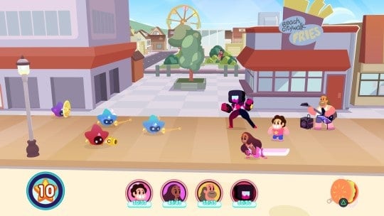 Combat in Steven Universe: Save the Light.