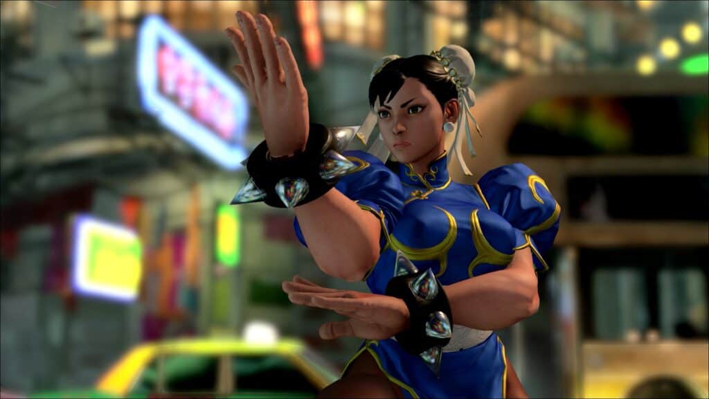 Chun-Li in Street Fighter V.