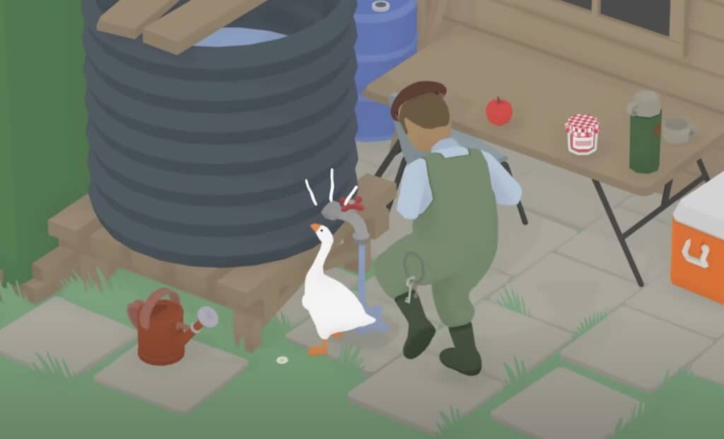 Untitled Goose Game gameplay