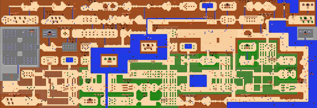 The Legend of Zelda map