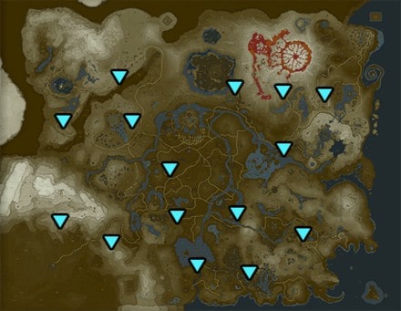 Breath of the Wild tower locations