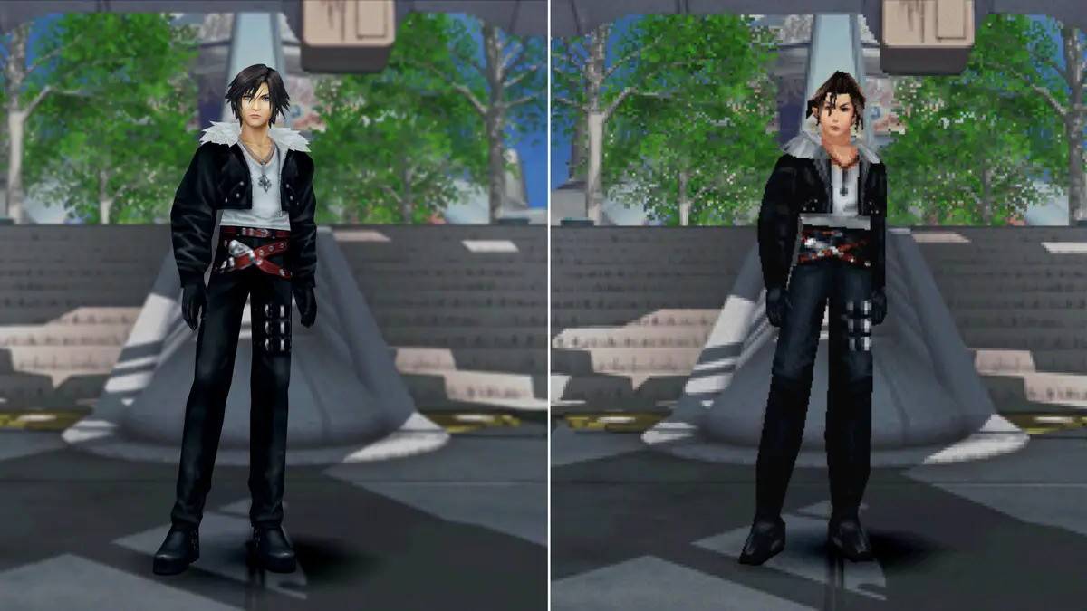 Final Fantasy VIII and Final Fantasy VIII Remastered comparison