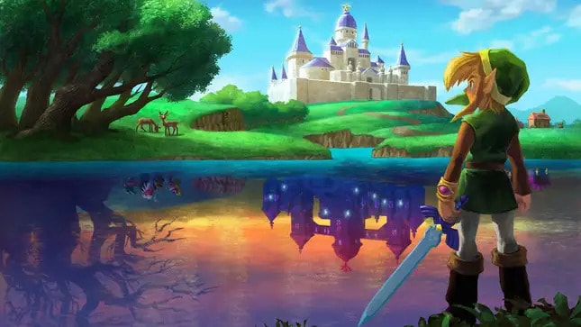 The Legend of Zelda: A Link Between Worlds key art