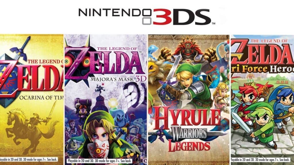 Zelda games on the Nintendo 3DS