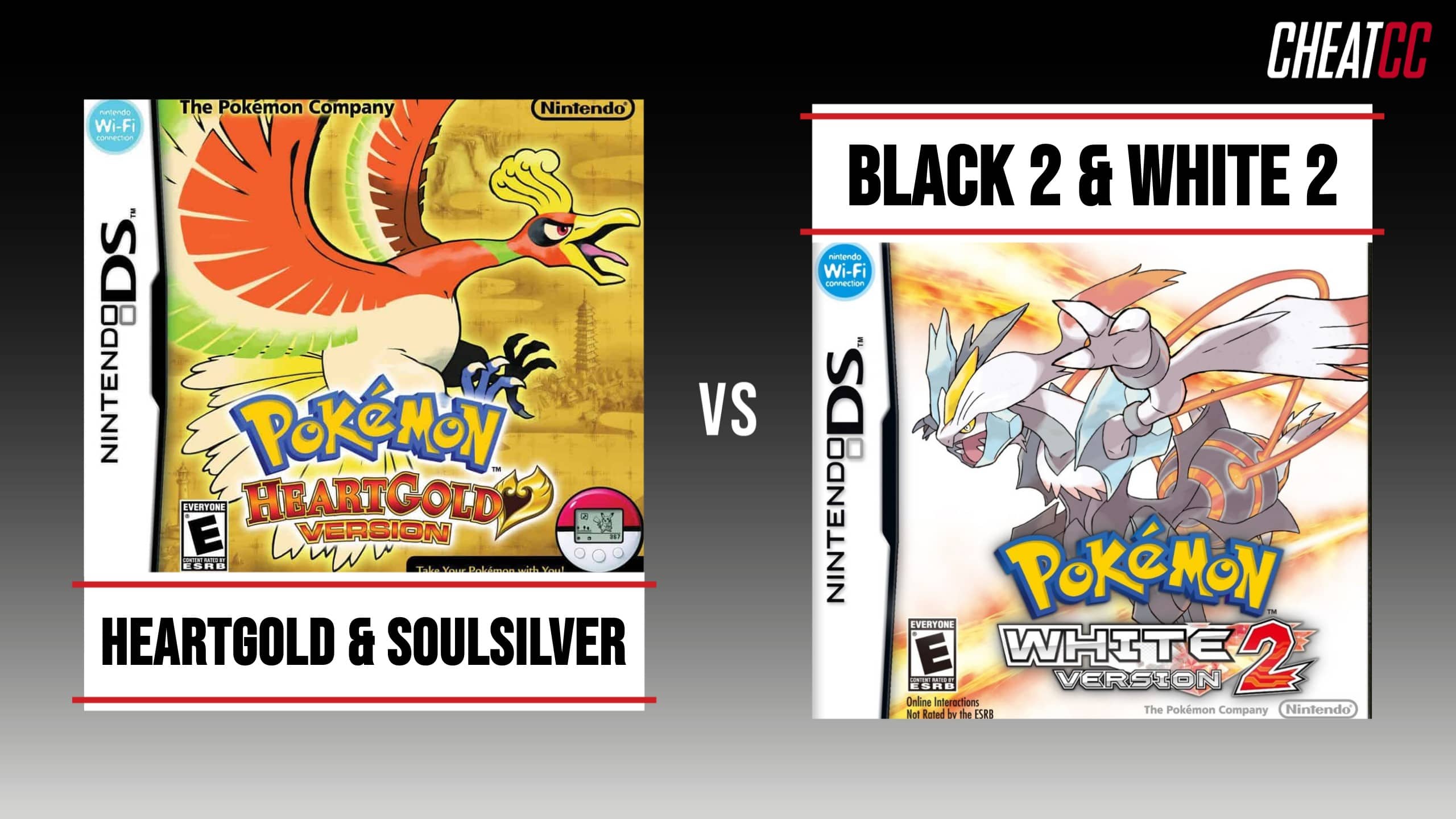 Pokémon Black 2 & White 2 vs. Pokémon HeartGold & SoulSilver: Full  Comparison - Cheat Code Central