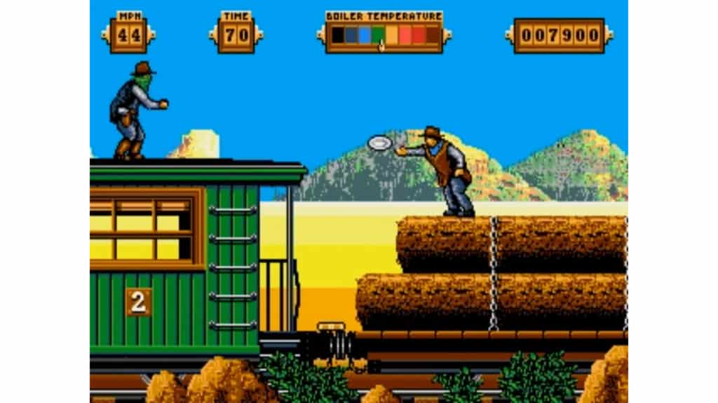 An in-game screenshot from Back to the Future Part III.