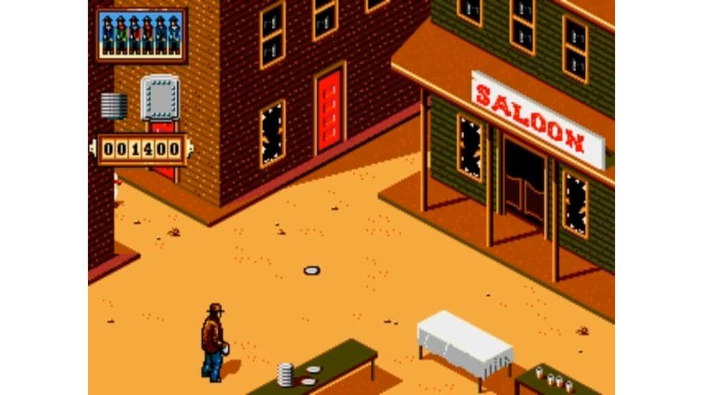 An in-game screenshot from Back to the Future Part III.