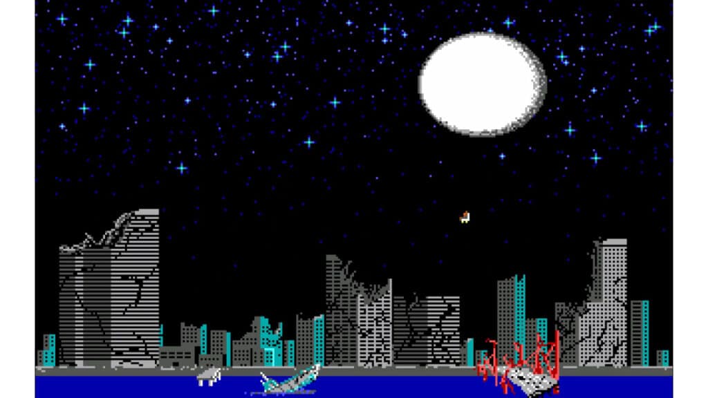An in-game screenshot from Duke Nukem.