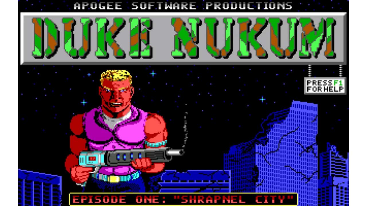 An in-game screenshot from Duke Nukem.