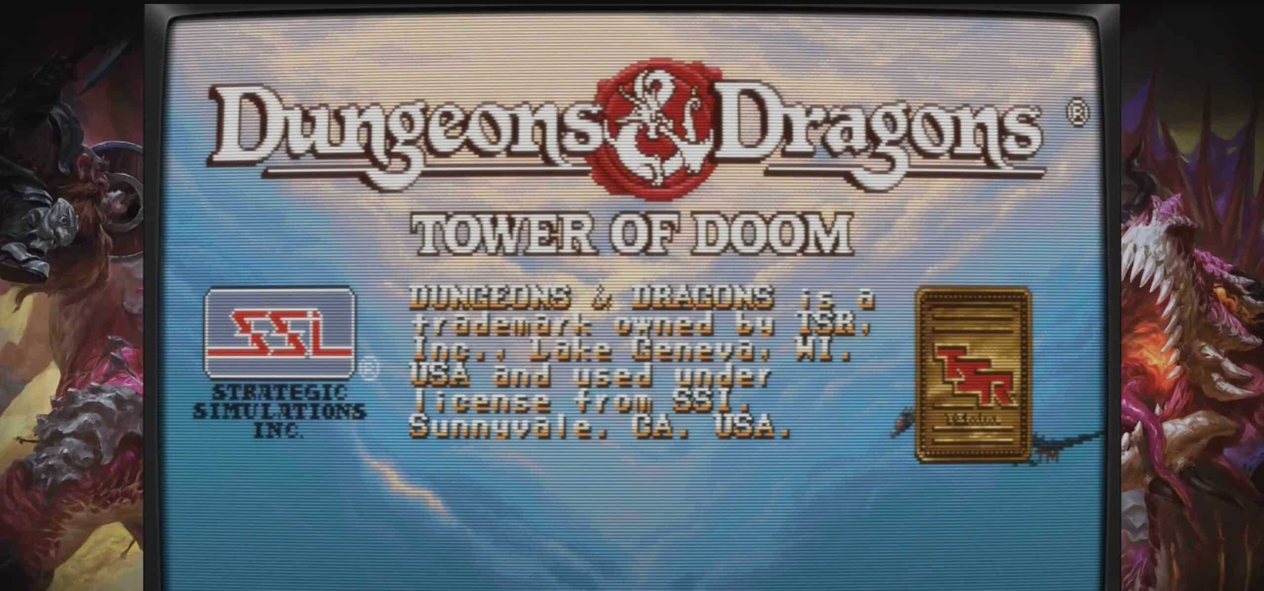 Dungeons & Dragons: Tower of Doom title screen