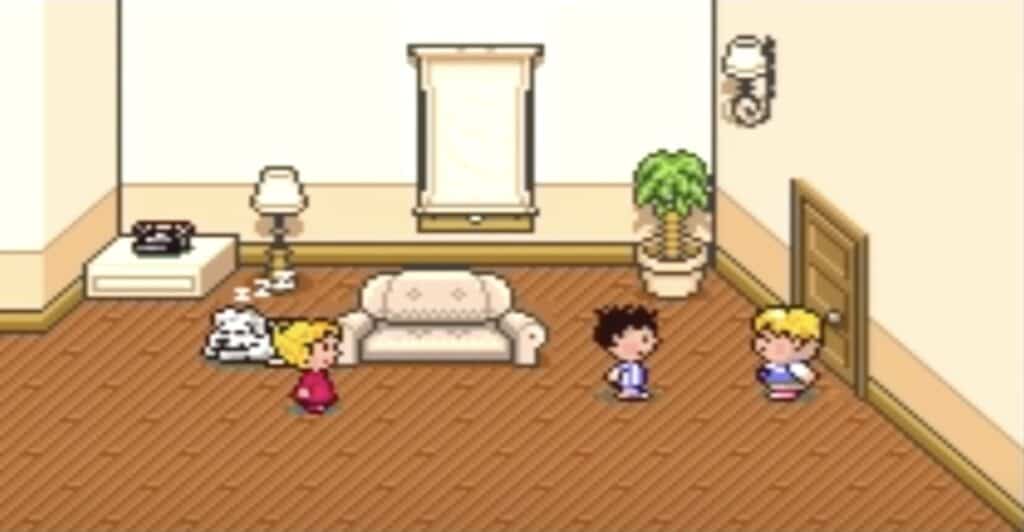 EarthBound characters gathering