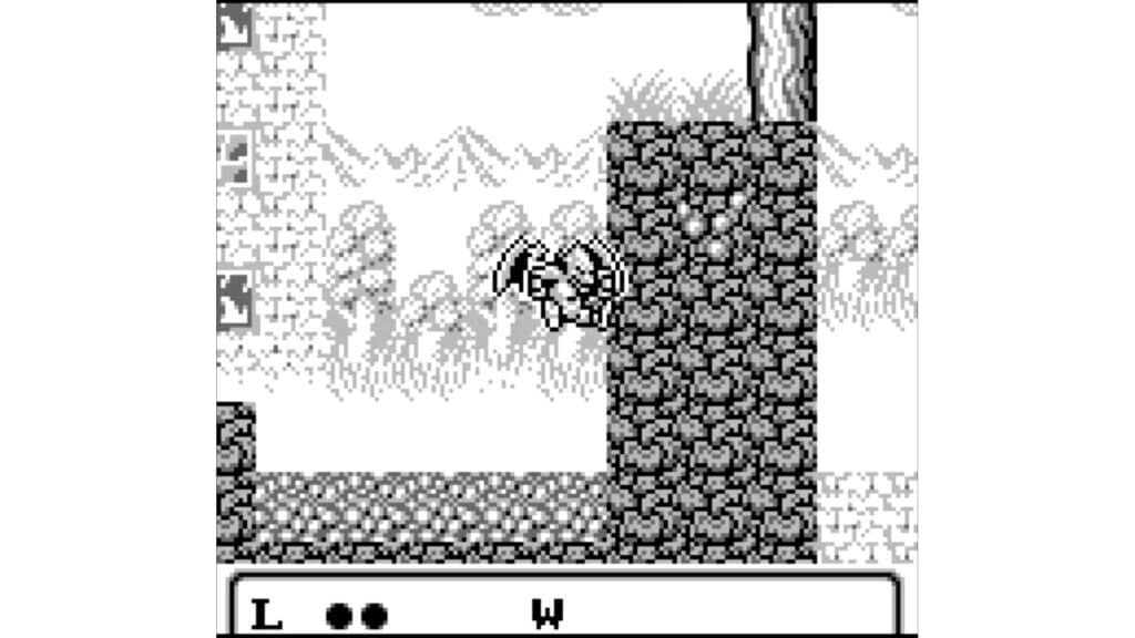 An in-game screenshot from Gargoyle's Quest.