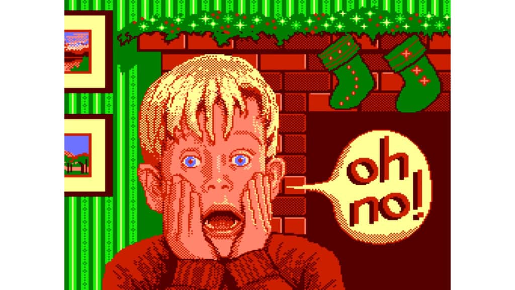 An in-game screenshot from Home Alone.