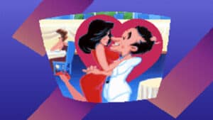 A Steam promotional image for Leisure Suit Larry 5: Passionate Patti Does a Little Undercover Work.