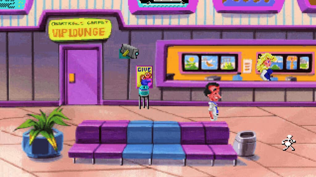 A Steam promotional image for Leisure Suit Larry 5: Passionate Patti Does a Little Undercover Work.