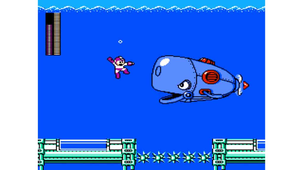 An in-game screenshot from Mega Man 4.