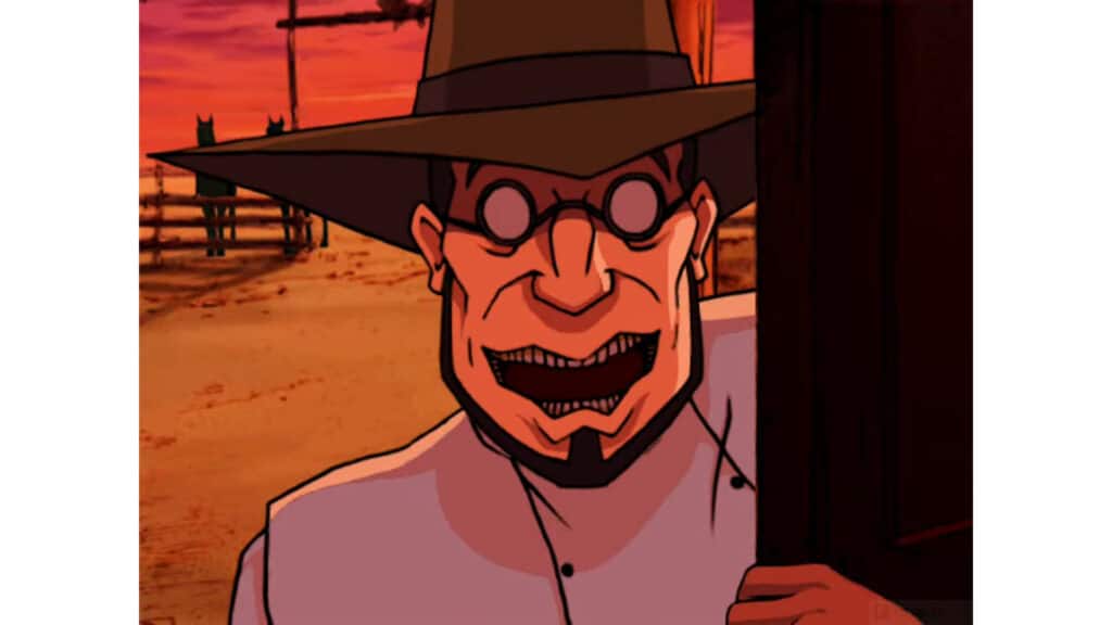 An in-game screenshot from Outlaws.