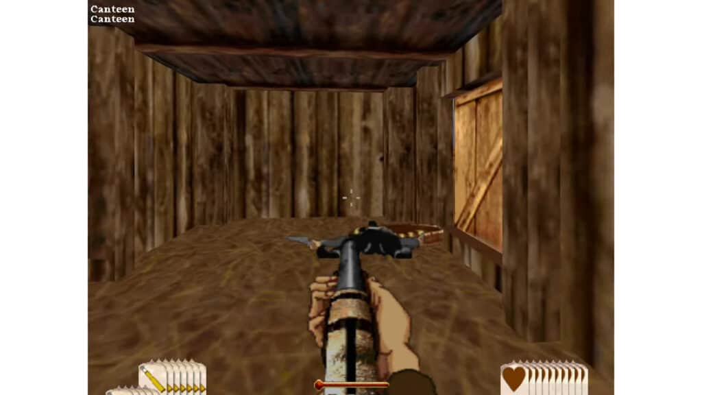 An in-game screenshot from Outlaws.