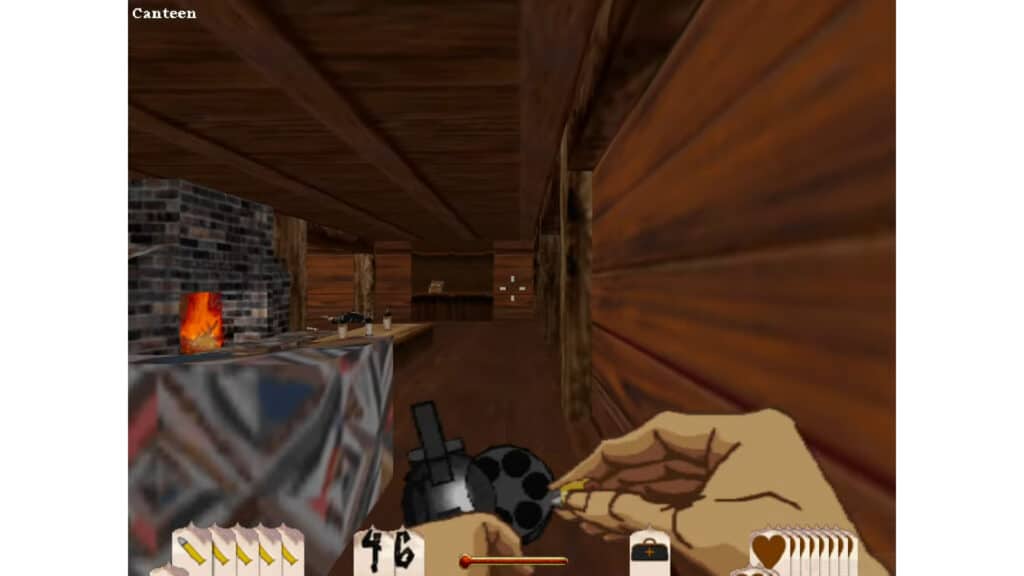 An in-game screenshot from Outlaws.