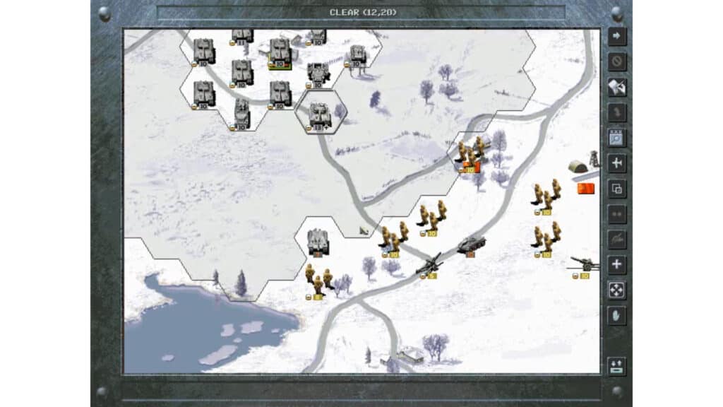 An in-game screenshot from Panzer General II.
