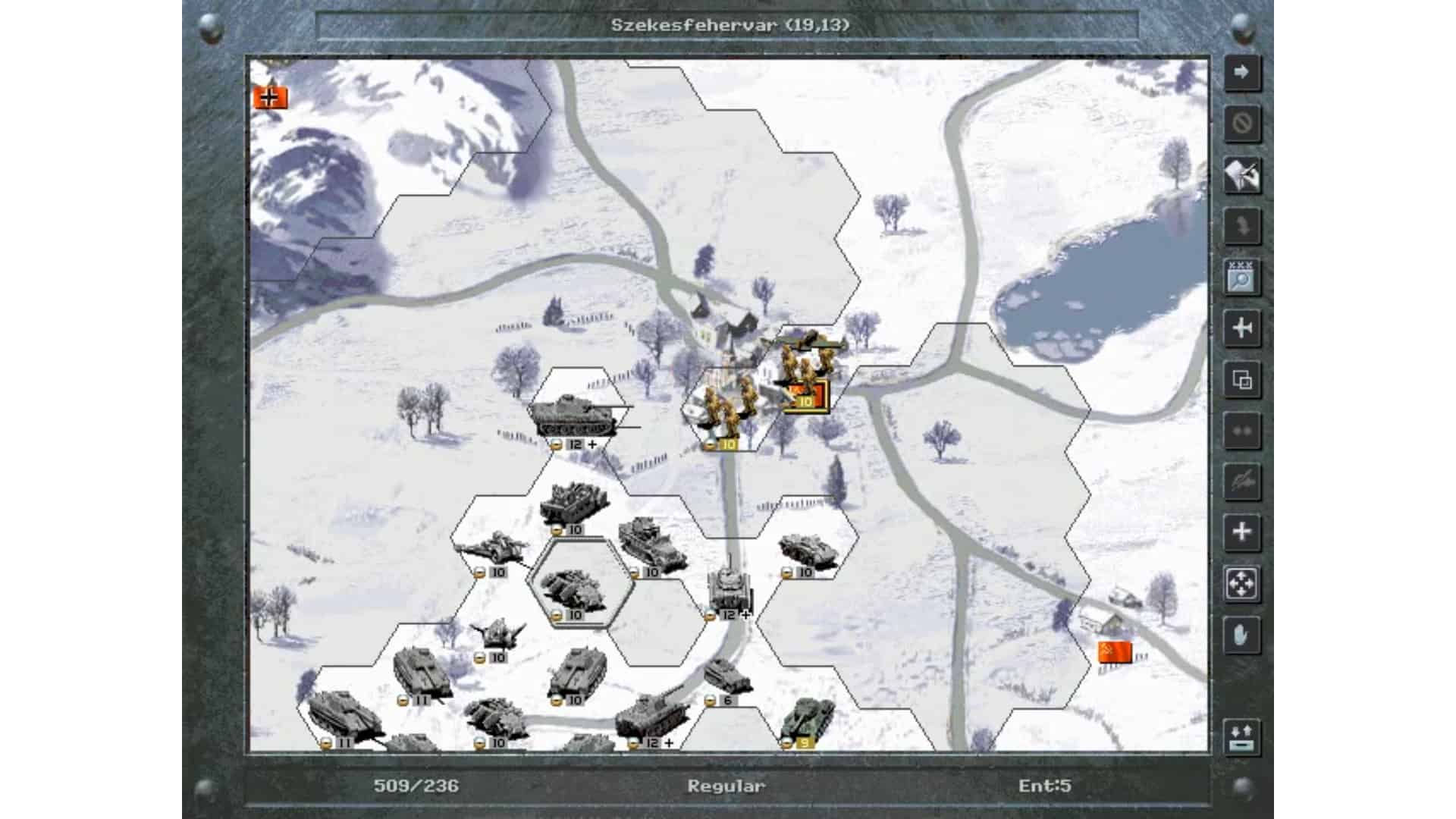 An in-game screenshot from Panzer General II.