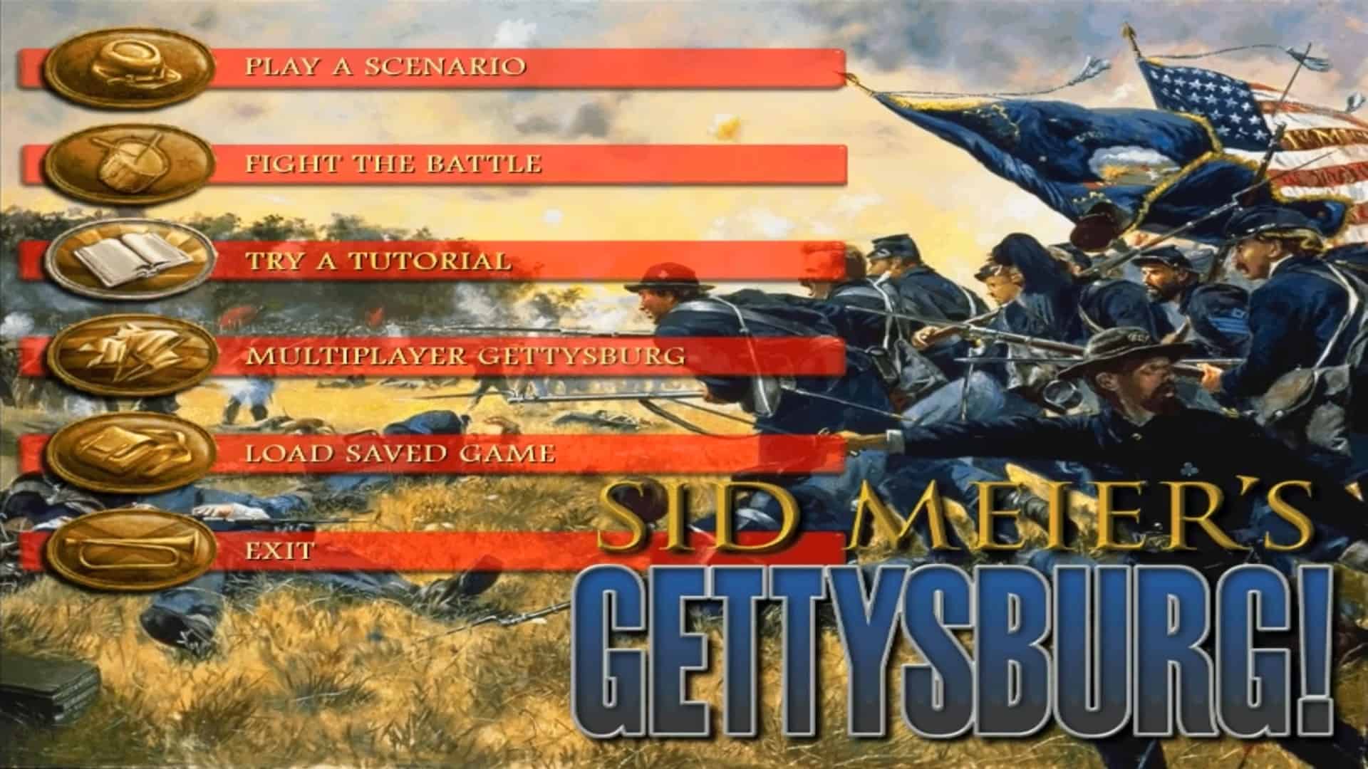 An in-game screenshot from Sid Meier's Gettysburg!