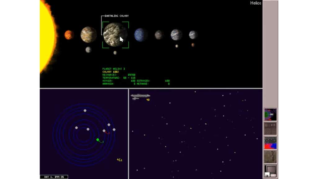 An in-game screenshot from Star Control 3.