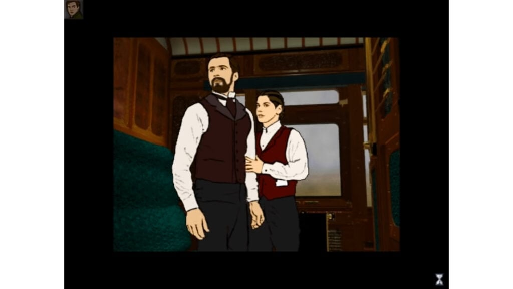 An in-game screenshot from The Last Express.