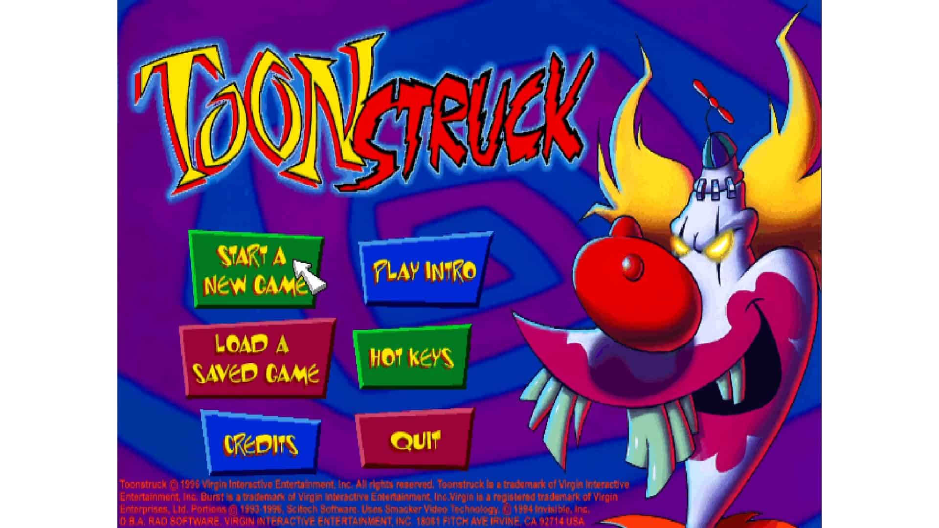 An in-game screenshot from Toonstruck.