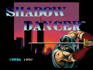 Shadow Dancer: The Secret of Shinobi title screen
