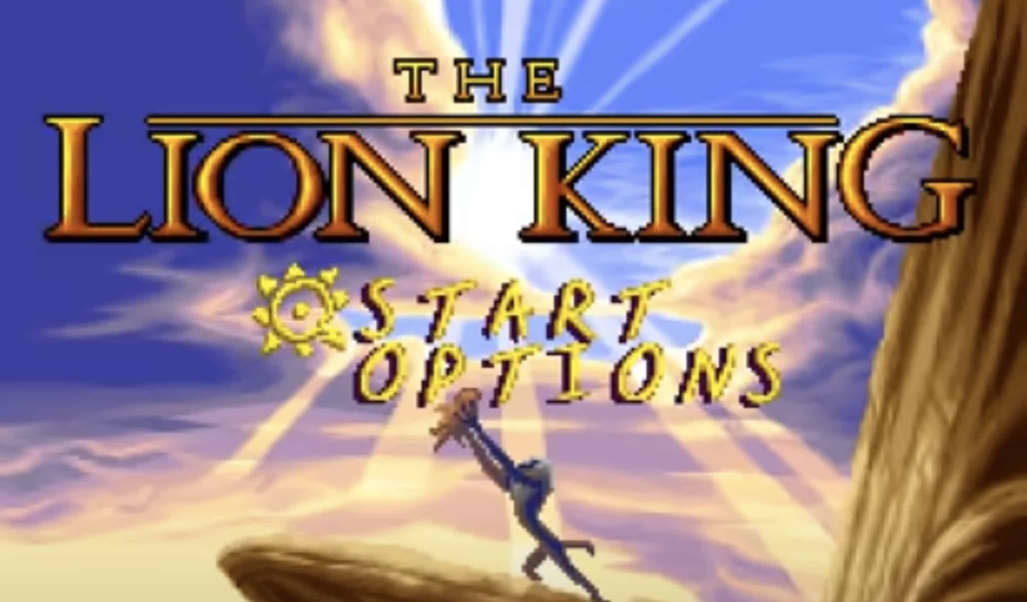 The Lion King start menu