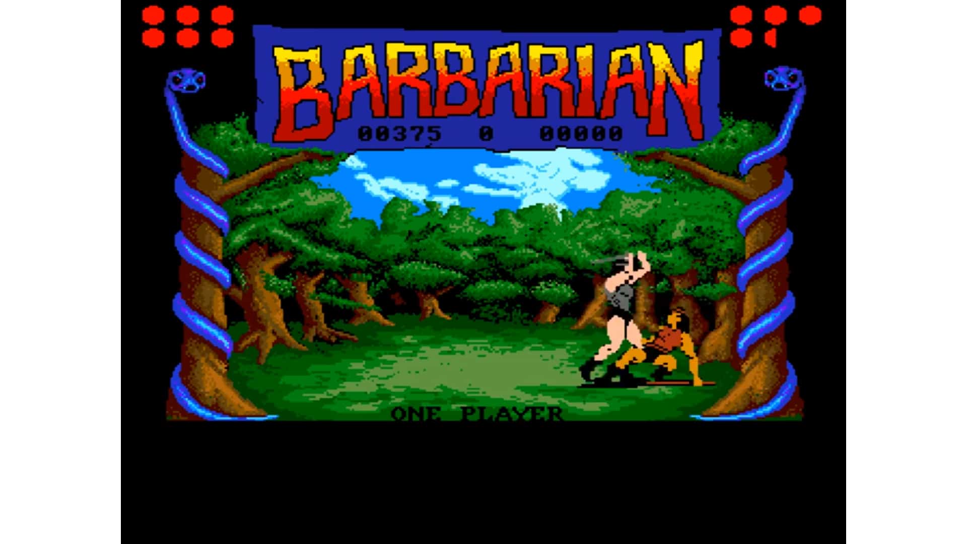 An in-game screenshot from Barbarian: The Ultimate Warrior.